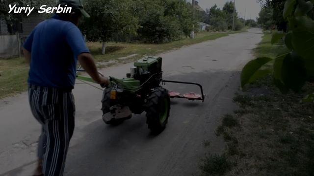 ТРЕХДИСКОВАЯ роторная КОСИЛКА к мотоблоку. Собираем и ТЕСТИРУЕМ!!!