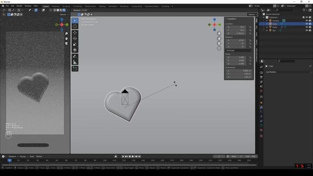 КАК БЫСТРО СДЕЛАТЬ СЕРДЦЕ В BLENDER?