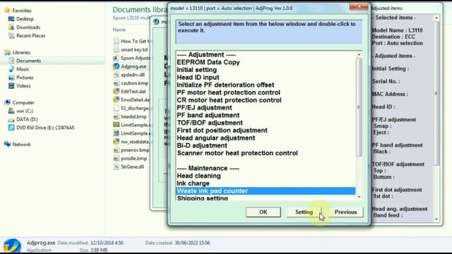 Error Code 21000069 Reset Epson L Series