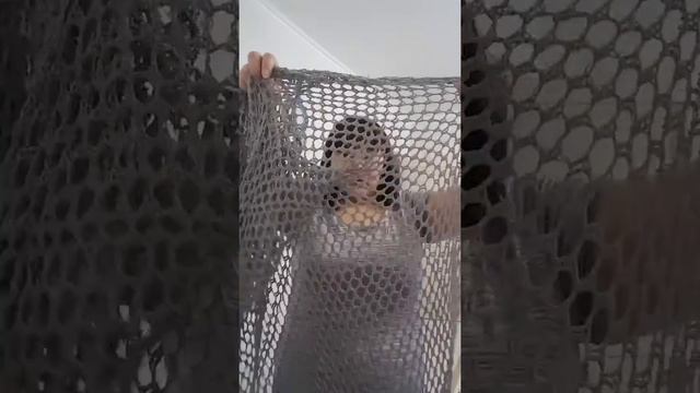 Накидка, узором сеточка, крючком из 2-х шестиугольников