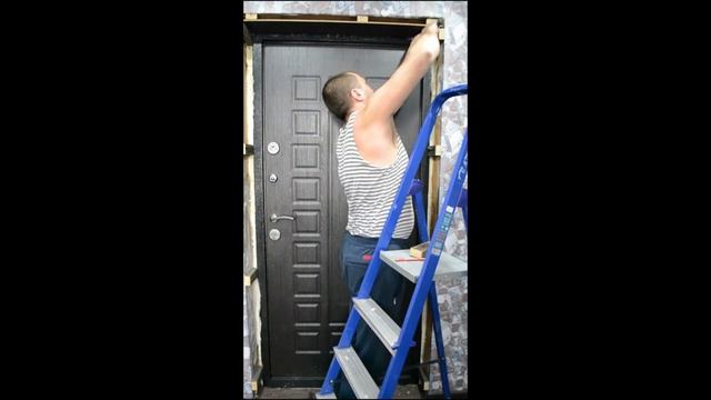 Отделка откоса входной двери МДФ панелями своими руками
