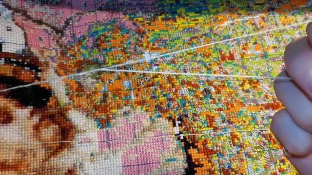 Китайский набор для вышивания. Вышиваем и болтаем. Быстрая вышивка, кривые крестики