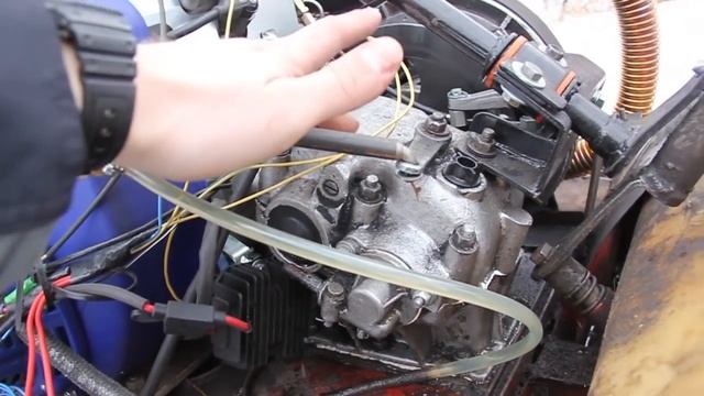 Мой бюджетный снегоход Буран 4Т, тюнинг, китайский Lifan 2V78F, обзор, 3 рядная цепь, самодельный