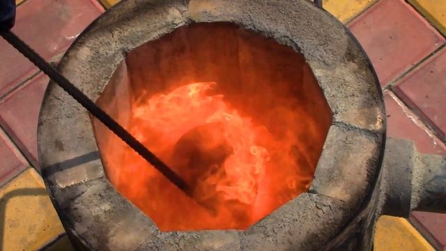 ? Плавка МЕДИ в домашних условиях инжекционной газовой горелкой. ?