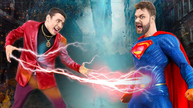 Супергерой VS Cуперзлодей ! // Луномосик