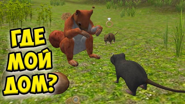 СИМУЛЯТОР МЫШИНапал барсук и белка Ухаживаю за питомцем