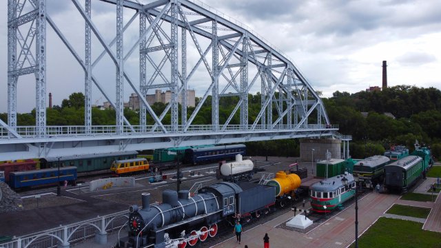 Музей под мостом, история Амурского моста на пятитысячной купюре в городе Хабаровск