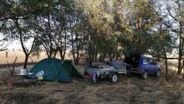 НИВА С ПРИЦЕПОМ в степях Калмыкии! Кузов не держит нагрузку?