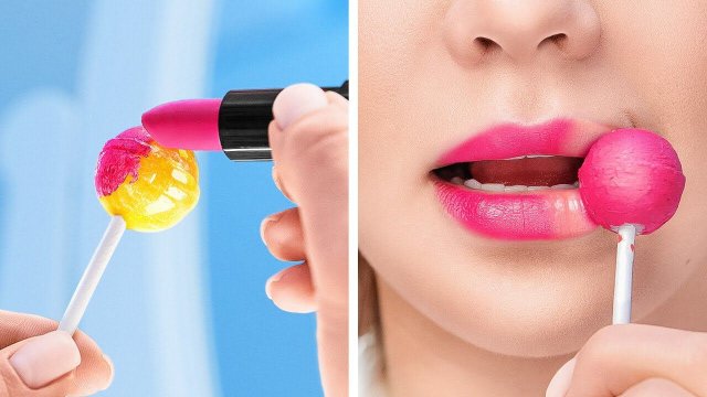 Вау, помада Lollipop Красота-хитрости и гаджеты, которые вам нужно попробовать!