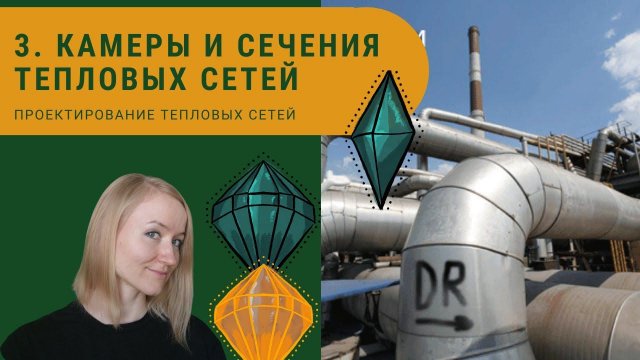 Построение сечений и тепловых камер тепловых сетей