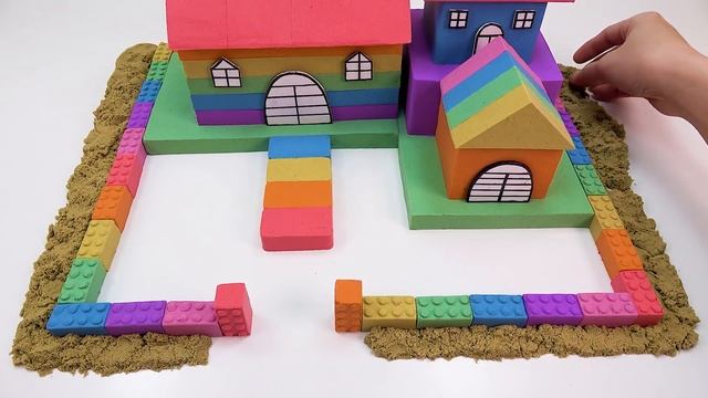 Сделай сам миниатюрный домик - Построй радужный замок для всей семьи из кинетического песка