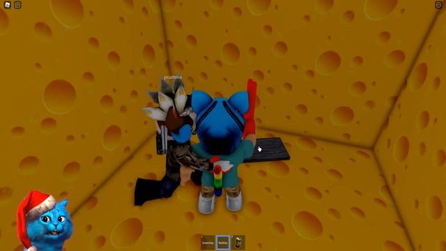 ? СУМАСШЕДШАЯ КРЫСА ОХОТИТСЯ за НАМИ в Роблокс Cheese Escape in ROBLOX КОТЁНОК ЛАЙК