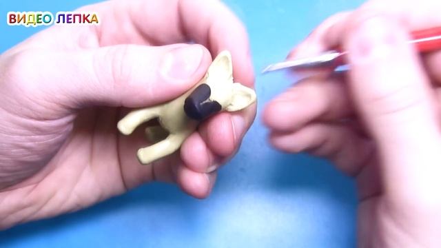 ЛЕПИМ НЕМЕЦКУЮ ОВЧАРКУ ИЗ ПЛАСТИЛИНА | Видео Лепка
