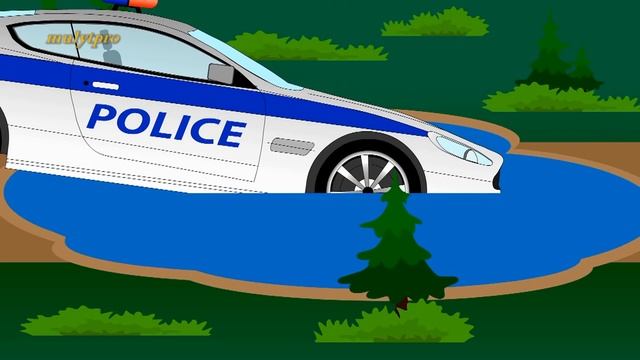 Полиция, монстр траки и гонки. Мультики про машинки.
