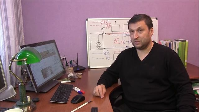 Попутная схема системы отопления  Петля Тихельмана