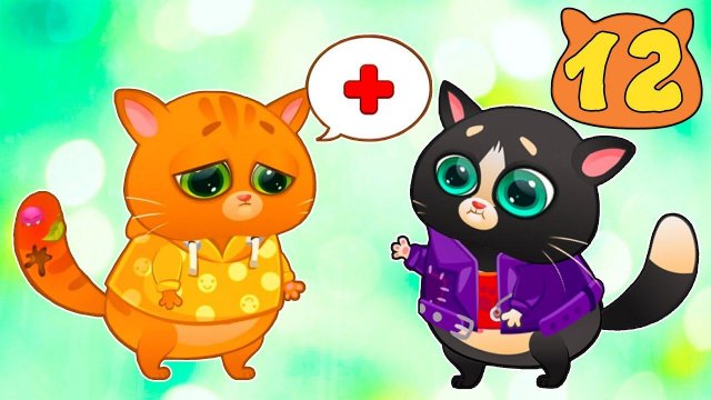 Суровый КОТИК БУБУ №12. У Бубу болит хвост. ИГРА про котят на канале Хвостик ТВ