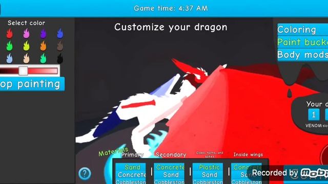 как сделать красивого дракона в dragon life| skin idea