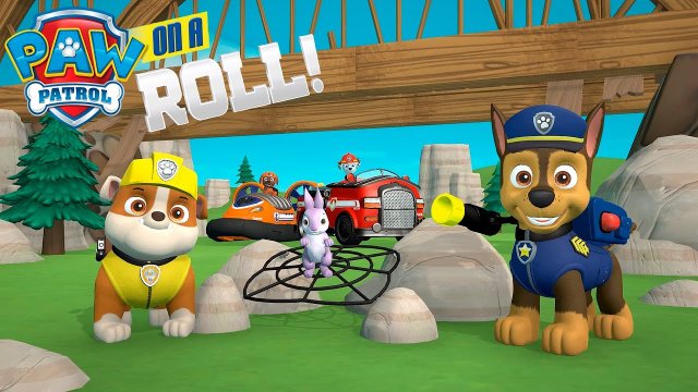 Paw Patrol On A Roll Щенячий Патруль. Крепыш и Гонщик Спасают Кроликов Мультигра