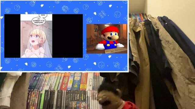 SMG4: Mario Reacts To Anime Memes Reaction (Puppet Reaction)
