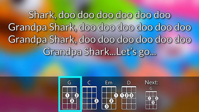 Baby Shark (Pink Fong) Ukulele Play Along