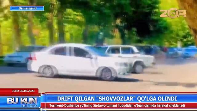 Drift qilgan shovvozlar qo’lga olindi