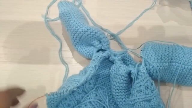 Костюмчик для новорожденных спицами