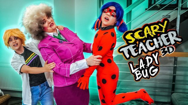 ЛЕДИБАГ ПРОТИВ СТРАШНОЙ УЧИЛКИ 3D! У Хлои и Адриана СВИДАНИЕ?!