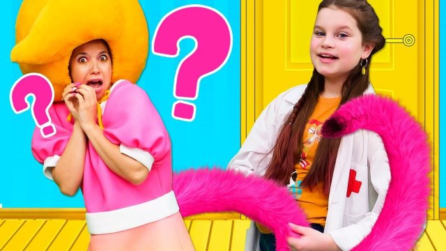 У принцессы Сины вырос хвост! Видео для девочек про игрушки и игры в доктора