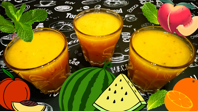 4 ВАРИАНТА СМУЗИ С ЖЁЛТЫМ АРБУЗОМ / Очень вкусный и полезный напиток в домашних условиях