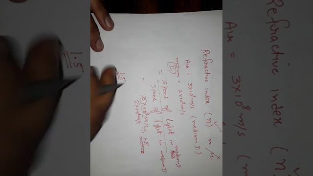 Refraction of light and concept of refractive index ( s chetan singh svm mansa)
