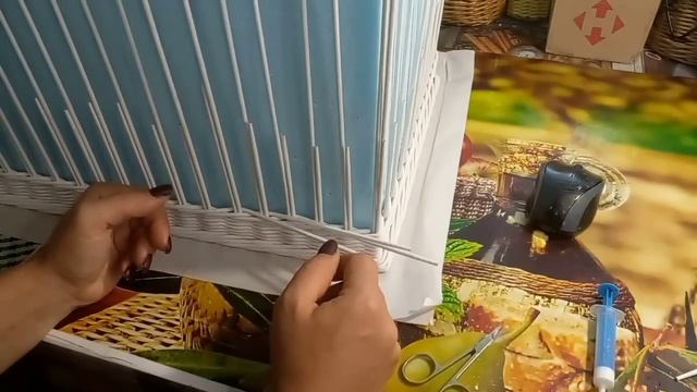 Короб из газетных трубочек