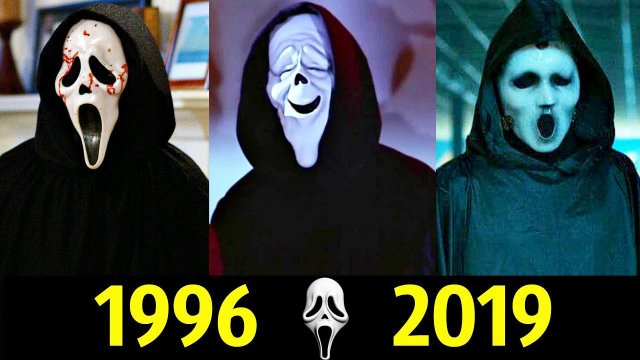 Крик - Эволюция (1996 - 2019) ! Все Появления Лица Призрака !