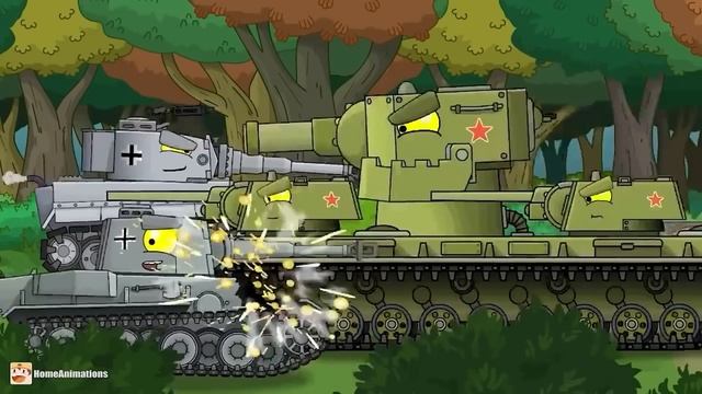 МУЗЫКАЛЬНЫЙ КЛИП : КВ-6 - Отважные ребята - Мультики про танки