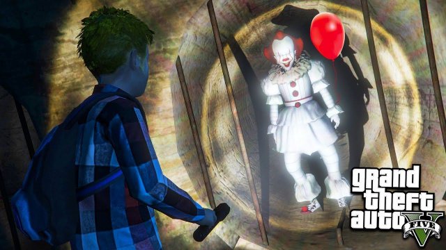 ДЕТИ НАШЛИ КЛОУНА ПЕННИВАЙЗ ОНО В ГТА 5 МОДЫ! ОБЗОР МОДА В GTA 5 веселая видео игра как мультик