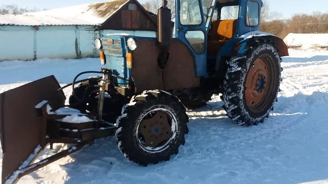 Самодельная поворотная лопата на трактор т-40