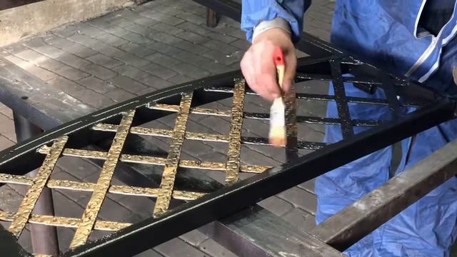 Нанесение патины. Патинирование металла. Покраска ковки. The patina of the metal. Painting wrought.