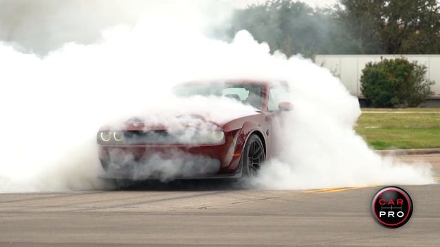 2019 Dodge Challenger Hellcat Redeye Burnout Smoke In Cabin