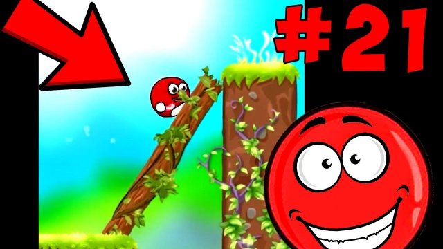 Красный шарик собирает монеты 21 серия Мультик про Red Roller Ball 4