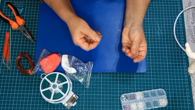 Зайка с воздушным шариком. Часть 5.(заключительная) Ватные игрушки для начинающих.