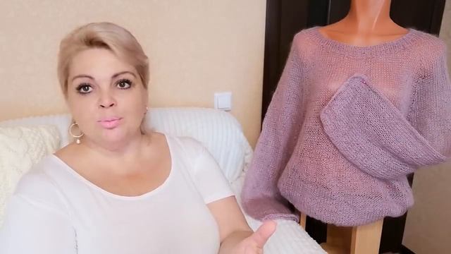 Паутинка из мохера  #вязание #мохер