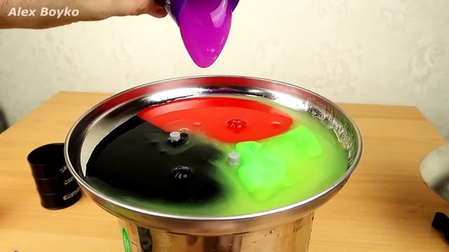 Зубная паста в шоколадном фонтане! Гель для душа и Лизуны в бочках