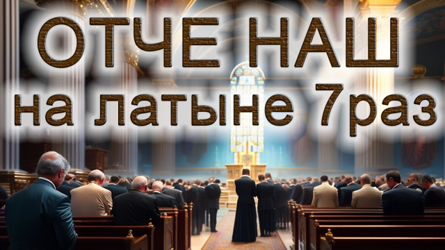 "ОТЧЕ НАШ"  НА ЛАТИНСКОМ ЯЗЫКЕ 7 РАЗ