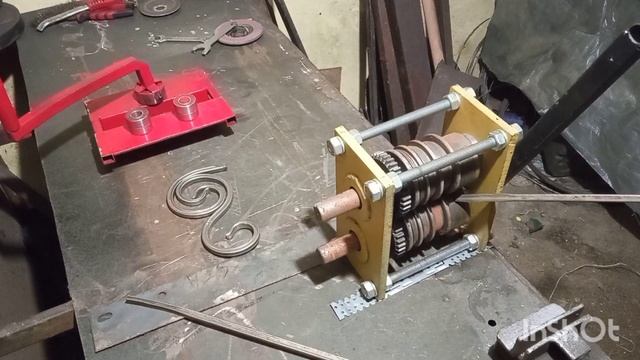 Блок усиления профильной трубы! Работа с блоком! Работа с гнутиком! Новый заказ ХОЛОДНАЯ КОВКА!!!