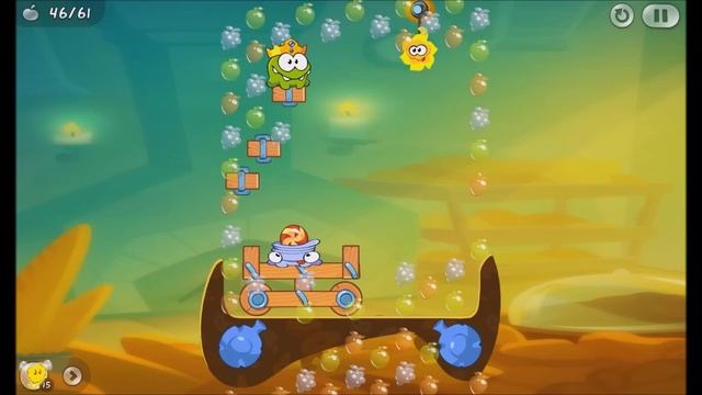 Cut the Rope 2 - Level 157 (3 stars, 61 fruits, 2 stars + cut 2 ropes)