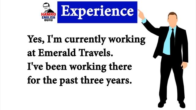 How to face a job interview in English. Common interview questions in English and Nepali - P1. V153