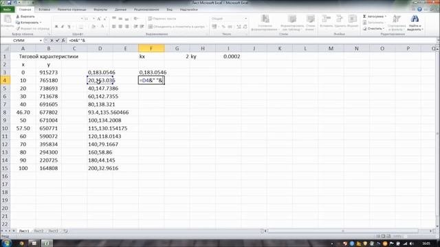 Построение графика в Автокад из Excel