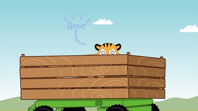 Learn Animal Sounds and Colors - The Blue Tractor - Educational Songs For Kids - Learn English