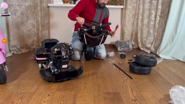Собираем детский электромобиль трицикл. Подробная инструкция
