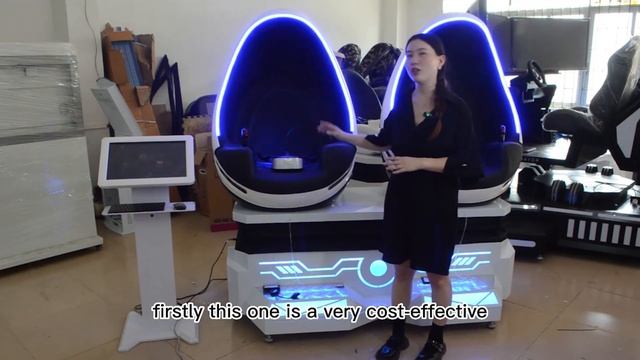 360-degree viewing angle for two people to watch VR egg chair VR equipment