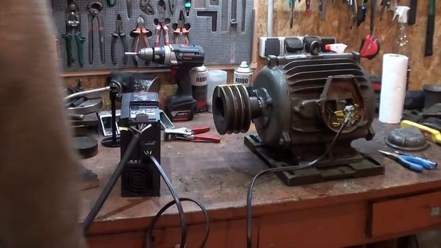 Снял двигатель станка